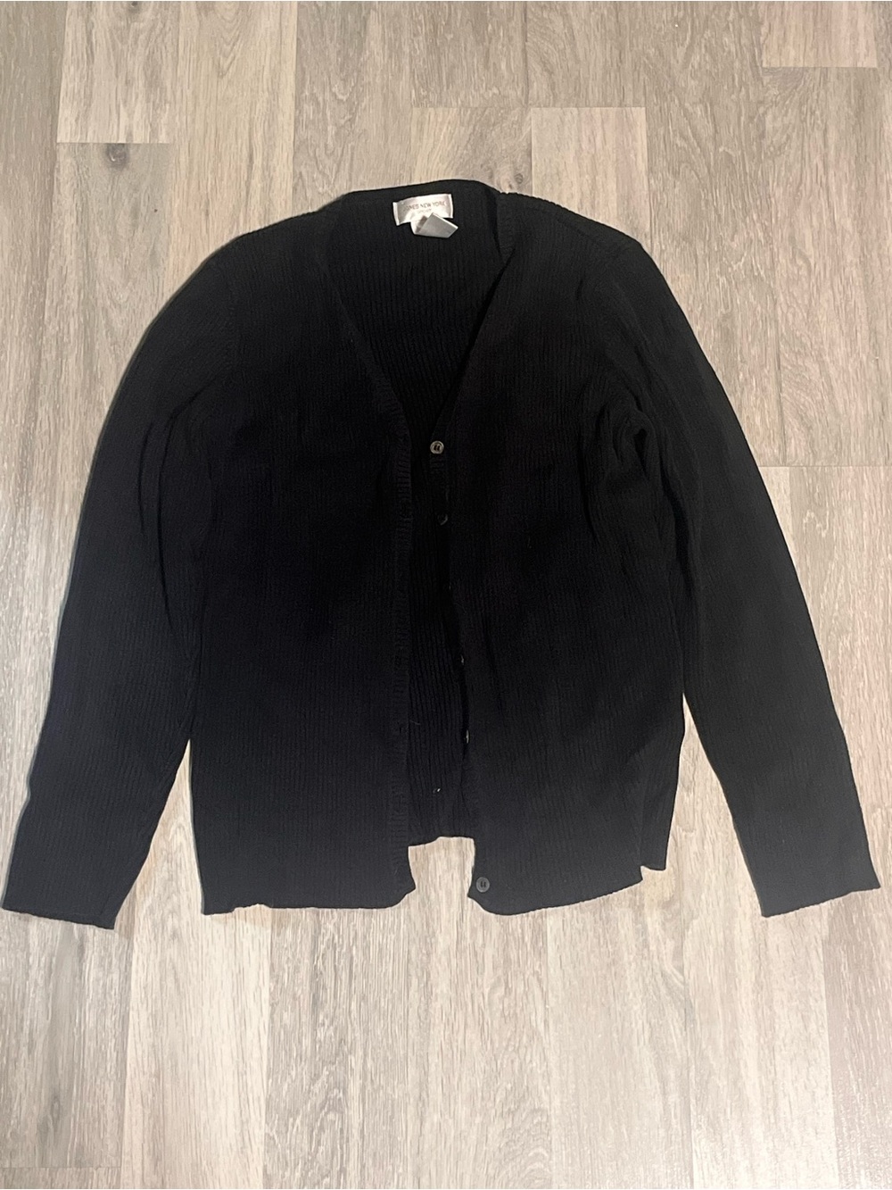 black cardigan